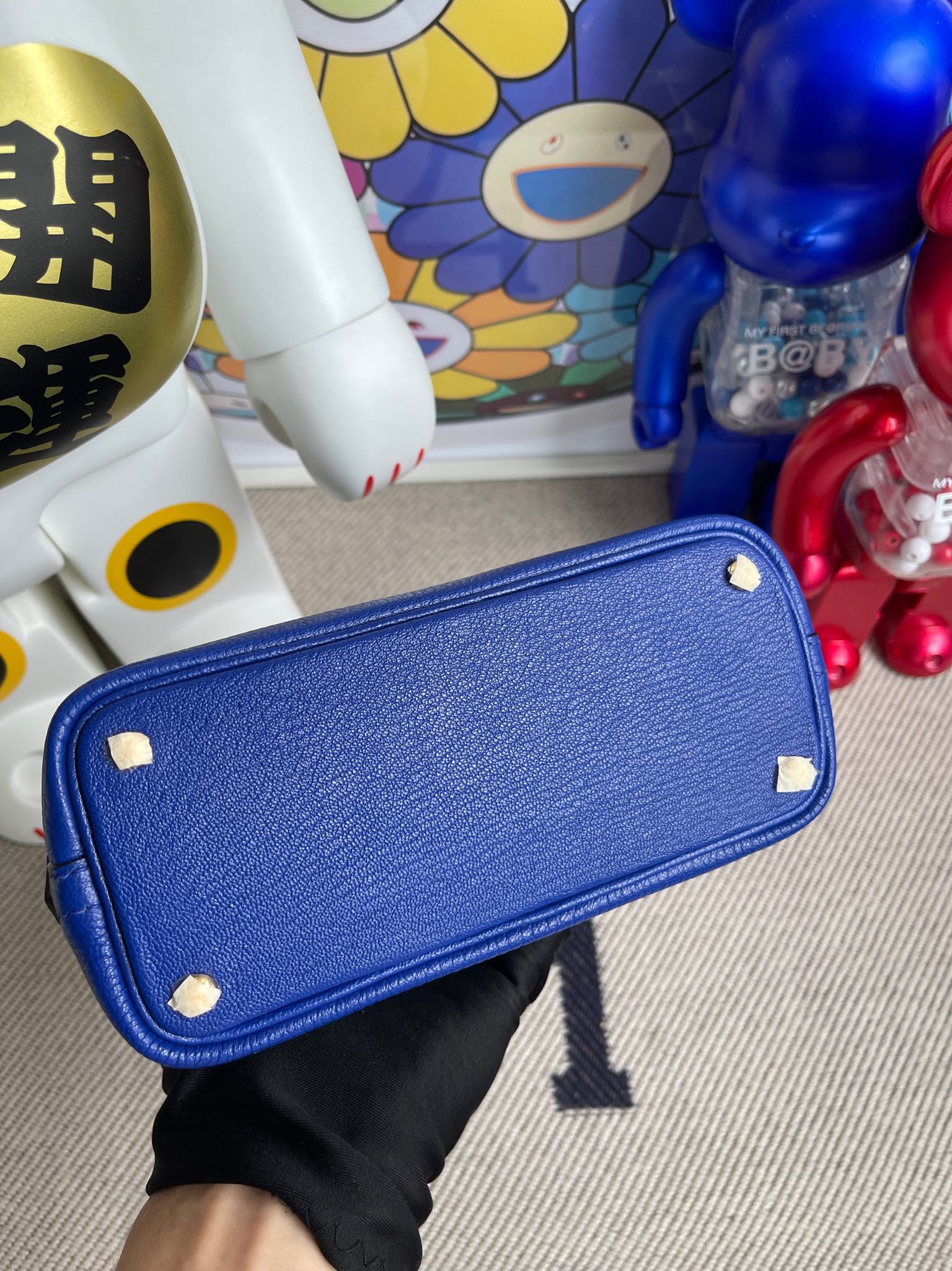 Uncle Bench Hermes Mini Bolide Chevre 7T eletric blue Gold Hardware ...