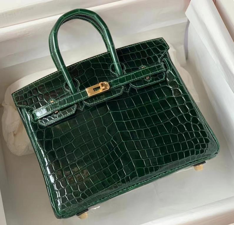 Uncle Bench Hermes Touch Birkin Sesame color crocodile shiny gold buckle  30cm - Uncle Bench Factory in 2023