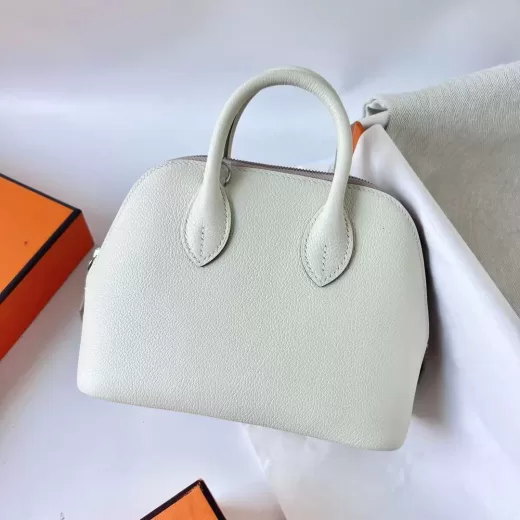 Hermes Kelly Epsom Tea color & Lemon yellow & mallow purple Silver Hardware  PHW 25cm Full Handmade in 2023