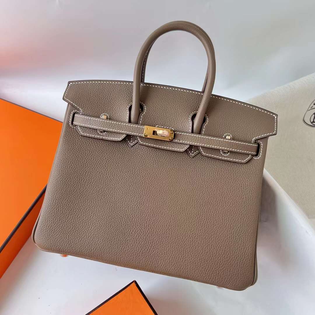 Hermes Mini Kelly 22 Pochette Bag ck80 Pearl Grey Swift GHW